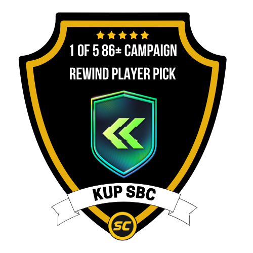 EA FC 26 SBC 1 of 5 86+ Campaign Rewind Player Pick - PS4, PS5, Xbox One, Xbox Series X, Xbox Series S